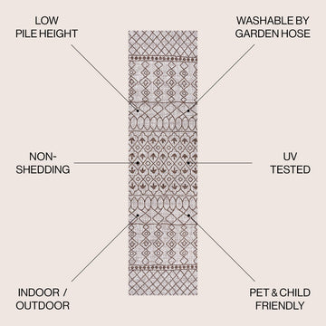 Kafel Tribal Bohemian Indoor/outdoor Area Rug